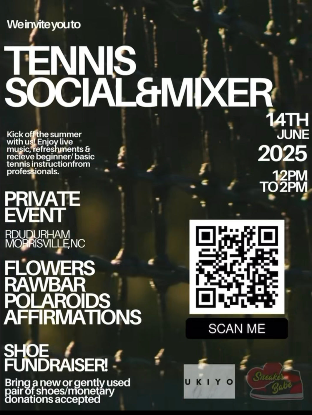 Tennis Social Fundraiser RDU